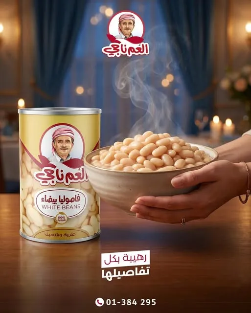 [1100108] فاصوليا العم ناجي بيضاء 400 جرام